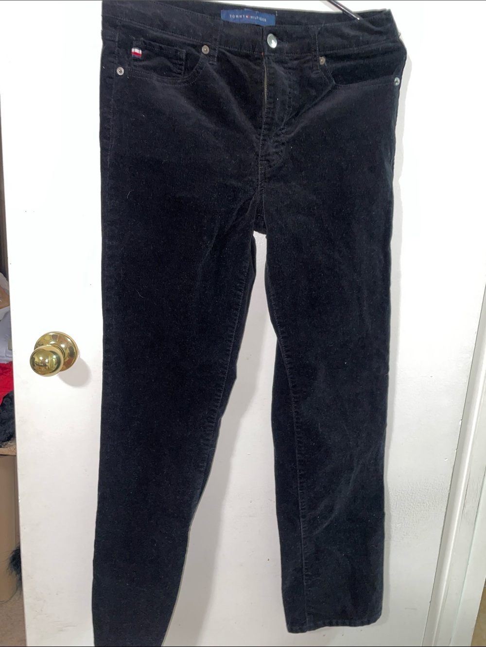 Tommy Hilfiger Black Straight Leg Women's corduroys